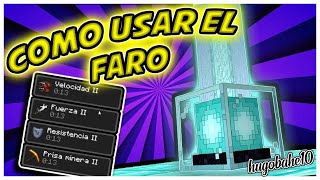 COMO USAR EL FARO  Minecraft 1162 [upl. by Nyltiak]