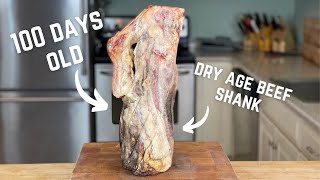 100 Day Dry Age Wagyu Beef Shank shorts [upl. by Rasec]