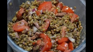 Salade lentilles lardons recette cookeo [upl. by Bergen203]