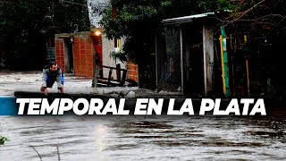 DILUVIO INUNDACIONES Y EVACUADOS EN LA PLATA [upl. by Luigino595]