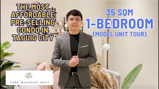 Park McKinley West 35 SQM 1 Bedroom Model Unit Tour [upl. by Nena]