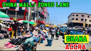 CHINA MALL IN AFRICA Walking through ZONGO LANE in Accra Walking Tour Africa 2023 [upl. by Aramas149]