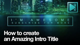 How to create amazing title intro in VSDC For free [upl. by Abehs163]