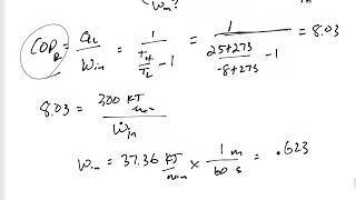 Thermodynamics  611 Carnot heat pump and refrigerator easy examples [upl. by Nilya]