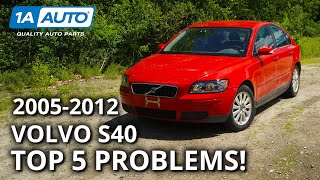 Top 5 Problems Volvo S40 Sedan 2nd Generation 20052012 [upl. by Laveen]