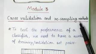 Cross validation and resampling methods  KTU  Machine Learning [upl. by Bogosian]