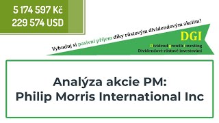 Analýza dividendové akcie PM Philip Morris International Inc [upl. by Tloc]