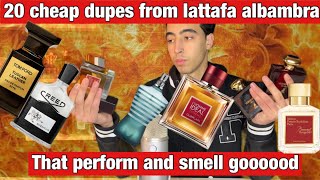 Reupload best cheap 20 Fragrances of all time  Lattafa  alhambra fragrance wrold  2024 [upl. by Lionello942]