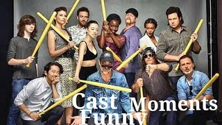 The Walking Dead Cast Funny Moments [upl. by Phare]