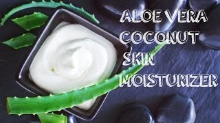 DIY 3Ingredient CoconutAloe Vera Skin Moisturizer [upl. by Akcire]