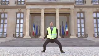 Macron danse de la musique gilet jaune [upl. by Aninnaig]