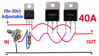 How to make Adjustable Voltage Regulator  DIY Voltage Controller circuit [upl. by Pam]