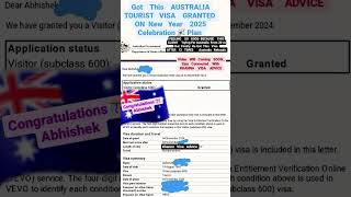 Australia Tourist Visa Granted On 04 November 2024 After 13 Times Refusals AustraliaVisa visaa [upl. by Salamanca]