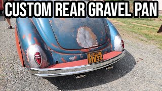 Super Simple Rear Gravel Pan Cleans Up The Rear Of The 1938 Ford Convertible [upl. by Ahsenrad]