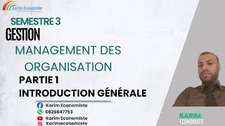 Management des organisations S3 Gestion Partie 1 [upl. by Morita]