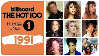 Billboard Hot 100 Number Ones of 1991 [upl. by Anitsahs]