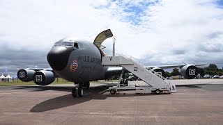 Boeing KC135R Stratotanker Tour inside in 4K [upl. by Eneryc]