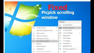 picpick Scrolling window capture Fix [upl. by Imray861]