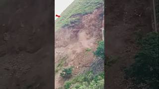 Big mountain landslide in npl nplmountains shorts [upl. by Neehsuan]