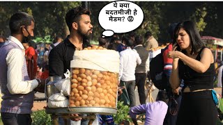 Eating Boy Pani Puri Prank  Mahi Lakra [upl. by Llertac]