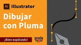 Dibujar con herramienta Pluma en Illustrator  Bien explicado [upl. by Thibault]