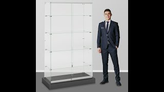 Glass Showcase Retail Display Case with assembly instructions from Specialty Store Services [upl. by Yentuoc751]