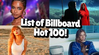 List of Billboard Hot 100 top ten singles that peaked in 2023 [upl. by Eclud]