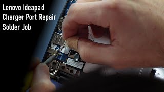 Lenovo Ideapad Charger Port Quick Repair [upl. by Frohne688]