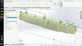 Cómo dibujar un eje en solidworks [upl. by Artened136]