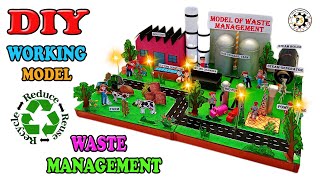 HOW TO MAKE WASTE MANAGEMENT WORKING MODEL  DIY WASTE MANAGEMENT  PROJECT SOLUTION DIY [upl. by Polky]