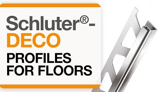 How to install a tile transition on floors Schluter®DECO profile [upl. by Orthman]