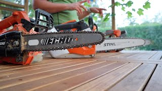 STIHL msa 161t vs Husqvarna T540i XP vs Husqvarna T535i XP vs Echo DCS2500T [upl. by Aer]