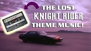 Knight Rider Almost Used THIS Music for the Opening Intro  PREAIRING ROUGH CUT EPISODES Found [upl. by Lough]