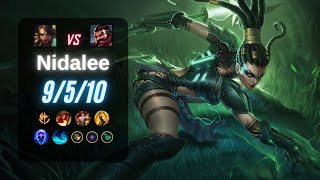 NIDALEE JUNGLE vs GRAVES  EUW LoL Challenger Patch 144 [upl. by Arret]