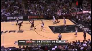 Spurs 3915 Run vs Heat 2014 Finals Game 5 Duncan wins 5th Championship [upl. by Hillhouse]