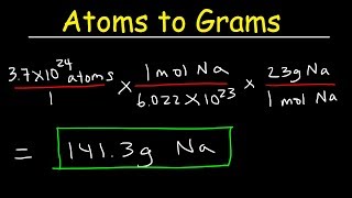 How To Convert Between Moles Atoms and Grams In Chemistry  QUICK amp SIMPLE [upl. by Rayle]