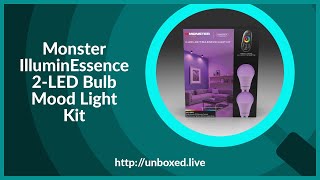 Monster IlluminEssence 2LED Bulb Mood Light Kit  PLuGHiTz Live Unboxed [upl. by Notxam]