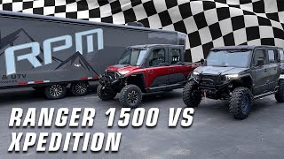 Polaris Ranger 1500 XD Vs Xpedition 1000  The Drag Race The Results [upl. by Akirea]