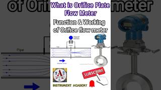 What is Orifice Palte Flow Meter  Working amp Function of Orifice flow meter instrumentacademy [upl. by Gudren]