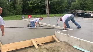 5 Tips For A Perfect Broom Finish Concrete Patio [upl. by Tennaj592]