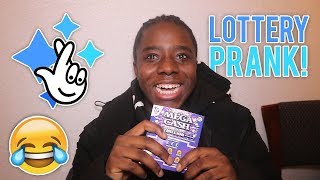 FAKE LOTTERY TICKET PRANK HE CRIED [upl. by Alten]