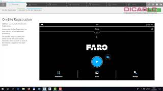 FARO SCENE how to connect for on site registrationcompensation [upl. by Grof]