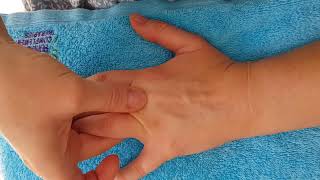 Simple hand massage demonstration  5 min [upl. by Karlene]