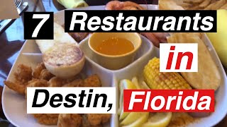 7 Restaurants in Destin FL  True Southern Accent [upl. by Platt]