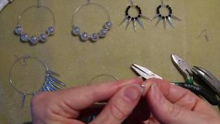 DIY hoop earrings from memory wire [upl. by Guria293]