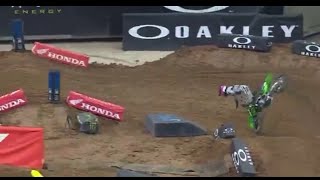 Austin Forkner Crash Houston 3  Broken Collarbone [upl. by Araid55]