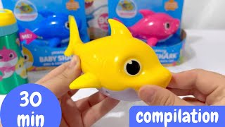 BABY SHARK  30 min Compilation  Satisfying Unboxing ASMR [upl. by Ogilvie]