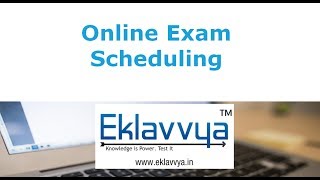 Online Exam Scheduling [upl. by Berk]