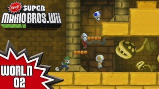 Newer Super Mario Bros Wii  World 2 22 [upl. by Ahsinrats]