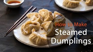 How To Make Steamed Dumplings recipe 猪肉白菜蒸饺 [upl. by Eirrac]